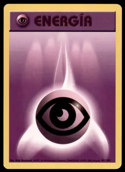 2000 Pokemon Base Unlimited Psychic Energy Spanish #101 Vintage - Image 1