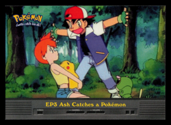 NM - Pokemon Topps Ash Catches a Pokemon #EP3 TV Animation Edition - Image 1