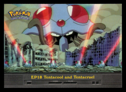 NM - Pokemon Topps Tentacool and Tentacruel #EP18 TV Animation Edition - Image 1