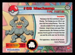 MP - Pokemon Topps Machamp #68 TV Animation Edition Smooth Foil - Image 2
