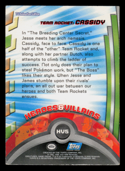 MP - Pokemon Topps Team Rocket: Cassidy #HV5 TV Animation Edition Smooth Foil - Image 2
