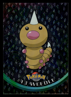 NM - Pokemon Topps Weedle #13 TV Animation Edition Flames Silver Foil - Image 1