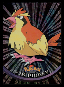 LP - Pokemon Topps Pidgey #13 TV Animation Edition Sunrays Silver Foil - Image 1