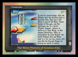 NM - Pokemon Topps The Water Flowers of Cerulean City #EP7 TV Animation Edition - Image 2