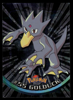 MP - Pokemon Topps Golduck #55 TV Animation Edition Sunrays Silver Foil - Image 1