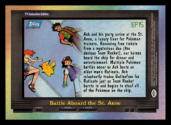 NM - Pokemon Topps Battle Aboard the St. Anne #EP15 TV Animation Edition - Image 2