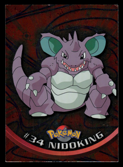 MP - Pokemon Topps Nidoking #34 TV Animation Edition Smooth Foil - Image 1