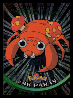 MP - Pokemon Topps Paras #46 TV Animation Edition Sunrays Silver Foil - Image 1