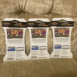 X3 Darkness Ablaze Sleeved Booster Packs Pokemon Cards TCG New Sealed 2020 - Image 2