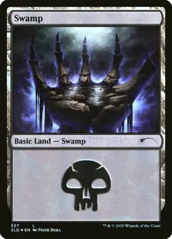 1x Swamp (557) - Foil MTG - Secret Lair - Light Play - Image 1