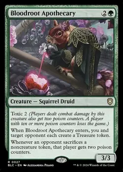 MTG - Bloodroot Apothecary - Bloomburrow Commander NM - Image 1