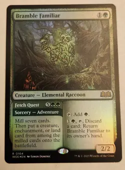 Bramble Familiar Wilds of Eldraine Foil Rare NM+ - Image 1