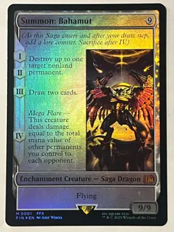 MTG Summon: Bahamut - FIN 0001 - Foil - NM - FREE SHIPPING - Image 1