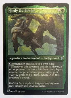 Hardy Outlander (Foil Etched) Commander Legends: Baldur's Gate Foil - MTG - Image 1