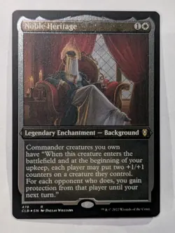Noble Heritage (Foil Etched) Commander Legends: Baldur's Gate Foil - MTG RARE - Image 1