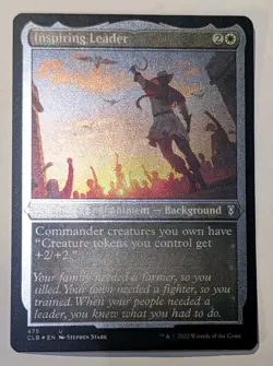 Inspiring Leader (Foil Etched) Commander Legends: Battle for Baldur's Gate - MTG - Image 1