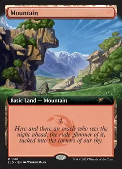[1x] Mountain (1361) Near Mint, English Secret Lair MTG Magic - Image 1