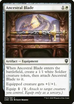 X 1 Ancestral Blade NM Commander 005 MTG Magic The Gathering - Image 1