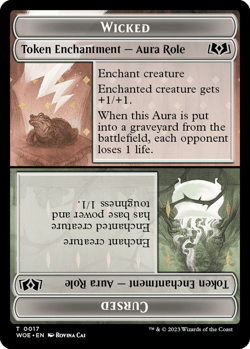 Wicked Role | Cursed Role Token - Wilds of Eldraine (WOE) - Image 1