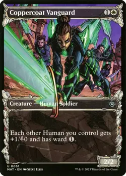 MTG Coppercoat Vanguard Halo Foil MAT Uncommon 186 Aftermath Pack Fresh NM - Image 1