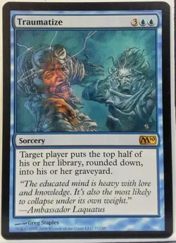 Traumatize Regular Core set 2010 M10 #77 NM MTG Near Mint - Image 1