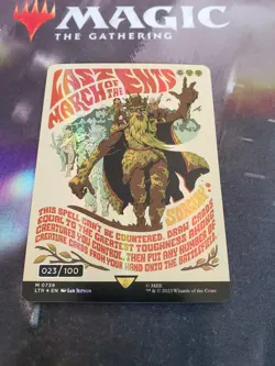Mtg. Last March Of The Ents. Foil Poster Serialized. 023/100. Lord Of The Rings. - Image 1