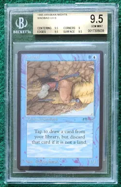 Sindbad - Arabian Nights - MTG - BGS 9.5. Gem Mint. - Image 1