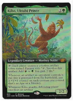 MTG magic cards 1x Kibo, Uktabi Prince Extended Art Foil release promo Unique & - Image 1