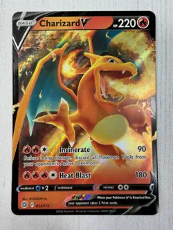 Charizard V 017/172 Swsh09: Brilliant Stars Holo Pokemon TCG Ultra Rare NM - Image 1