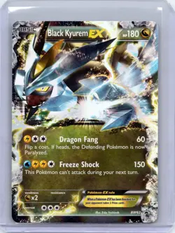Black Kyurem EX BW62 Holo Promo Black And White Promo Pokemon Holo LP - Image 1