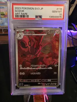 PSA 10 Pokemon Scizor AR 116/108 Ruler of the Black Flame Japanese - Image 1