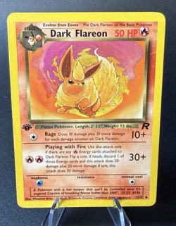 1999-2000 Pokemon Dark Flareon 1st Edition Regular 35/82 LP - Image 1