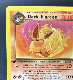 1999-2000 Pokemon Dark Flareon 1st Edition Regular 35/82 LP - Image 2