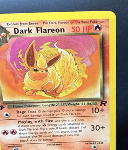 1999-2000 Pokemon Dark Flareon 1st Edition Regular 35/82 LP - Image 3