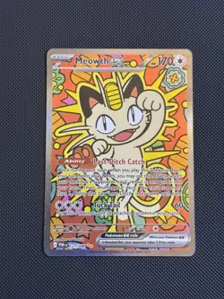 Pokemon TCG Perfect Order Meowth EX Special Illustration Rare SIR #121/088 - Image 1