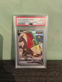 PSA 10 Shiny Charizard V Champions Path 079/073 Pokemon - Image 2