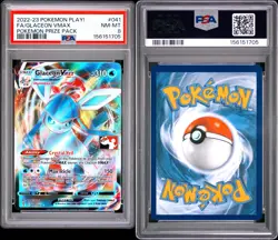 Pokemon Play! Prize Pack Glaceon Vmax PSA 8 Evolving Skies 041 - Image 3