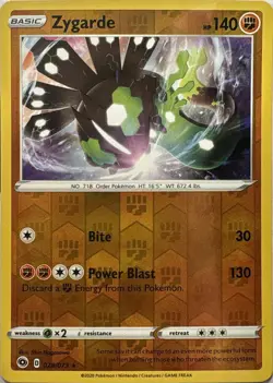 Zygarde Reverse Holo Holo Rare Champion's Path 028/073 Pokemon Near Mint - Image 1