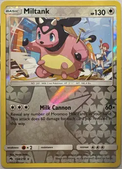 Miltank Reverse Holo Rare Lost Thunder 158/214 Pokemon Near Mint - Image 1