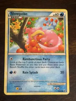 Slowpoke 66/90 Common HGSS Undaunted Pokemon VLP - Image 1