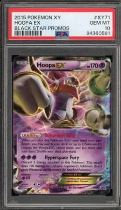 Pokemon Hoopa EX Black Star Holo Promo XY71 PSA 10 Gem Mint - Image 1