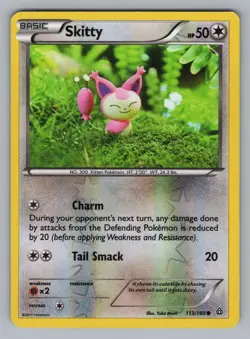 SKITTY 113/160 C PRIMAL CLASH POKEMON REVERSE HOLO LP PRC 2015! - Image 1