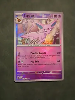 Espeon - 033/131 Prismatic Evolutions POKE BALL Holo Pokemon - NM/MINT - Image 1