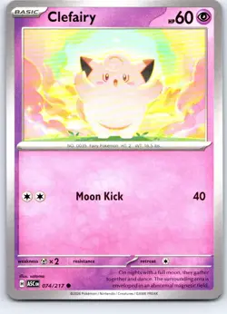Clefairy 074/217 Common Ascended Heroes Pokemon Near Mint - Image 1