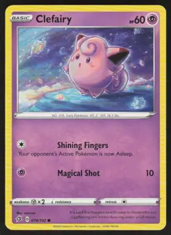 Clefairy 074/192 Common Rebel Clash Pokemon NM - Image 1
