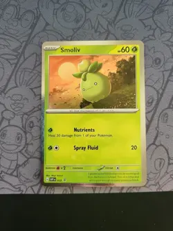 Pokemon: Smoliv SVP023 Holo Rare Promo Scarlet & Violet SVP 2023 - LP - G29 - Image 1