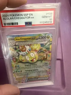 2024 POKEMON SSP EN-SURGING SPARKS #133 ALOLAN EXEGGUTOR EX PSA 10 133/191 RB20 - Image 2