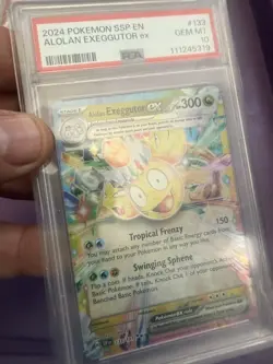 2024 POKEMON SSP EN-SURGING SPARKS #133 ALOLAN EXEGGUTOR EX PSA 10 133/191 RB20 - Image 3