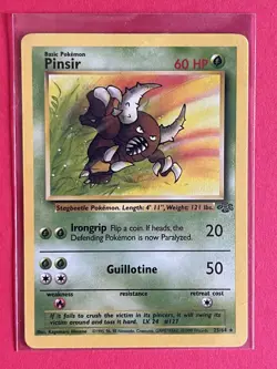 1999 Pokemon Jungle Pinsir Unlimited #25/64 Non-Holo Rare MP - Image 1