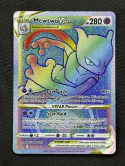 Mewtwo VSTAR (79) (Secret) Holo Secret Rare Pokemon GO 079/078 LP - Image 1